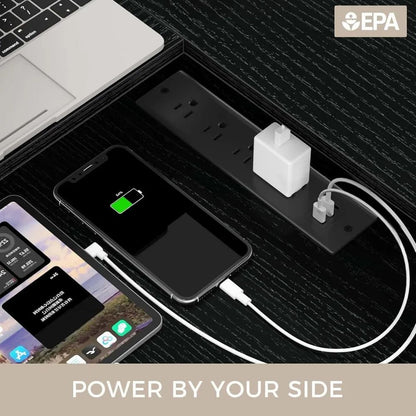 Computer Desk With File Drawer, 64" L Shaped Computer Corner Desk With Power Outlet & LED Strip, Home Office Desk With Monitor-H