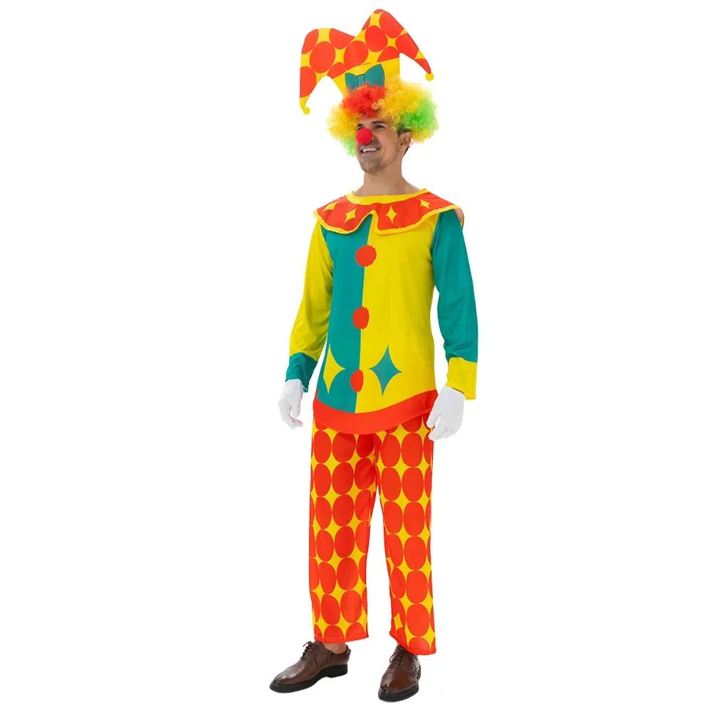 Fantasy Circus Costume Set Adult Cosplay Clown Uniform Anime Style Magic Performance Halloween Carnival Party Dress Up