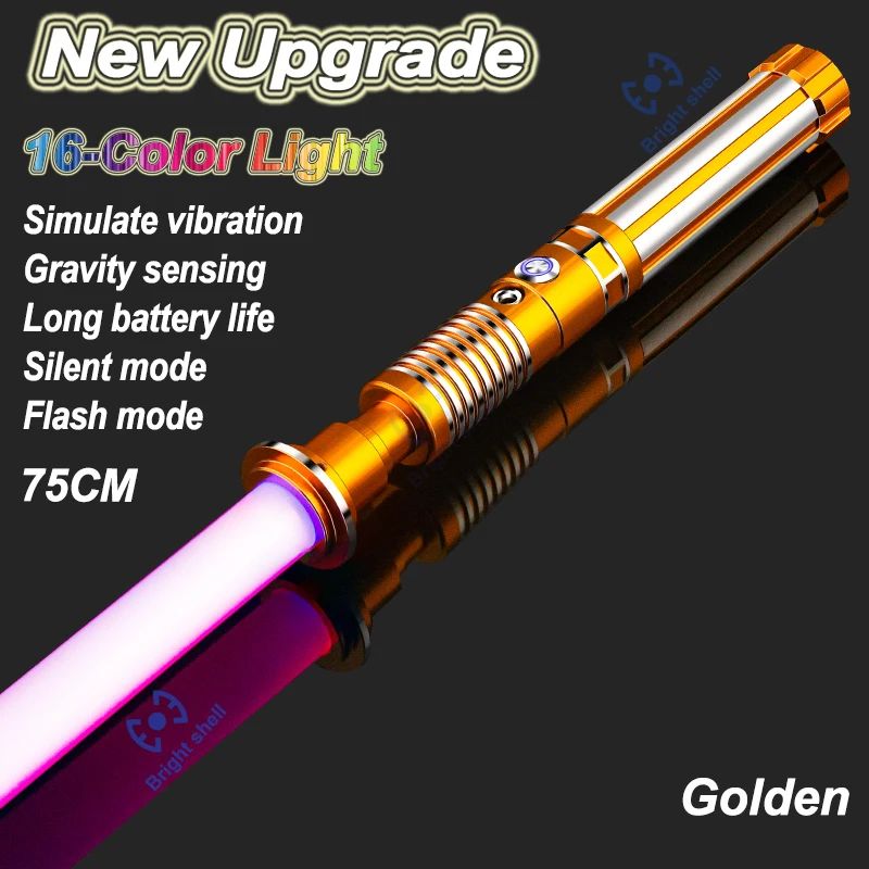 Metal Lightsaber Sword Toys RGB Light Saber 15Color Change Kids Soundfonts Force FX FOC Blaster Toys Jedi Sword Gift