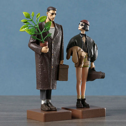 2pcs The Professional Leon Mathilda PVC Figure Toy Statue Doll Gift