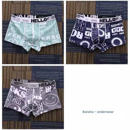 Men Underwear BoxerShorts Cotton Man Panties Male Boxers Breathable Comfortable Mens Printed Underpants Sexy cuecas calzoncillos
