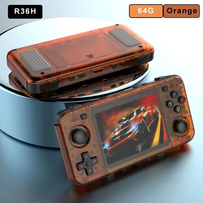 BOYHOM New Handheld Game Console 3.5-inch IPS Screen Linux RK3326 Retro Video Games Player 3000 mAh 64G