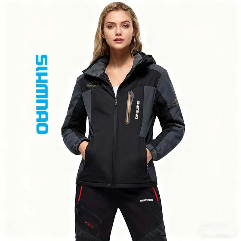 Roupas de Neve Quentes Engrossadas Impermeáveis de Inverno 2025, Calças Quentes de Neve, Roupas de Pesca Masculinas Impermeáveis Engrossadas para Externa,