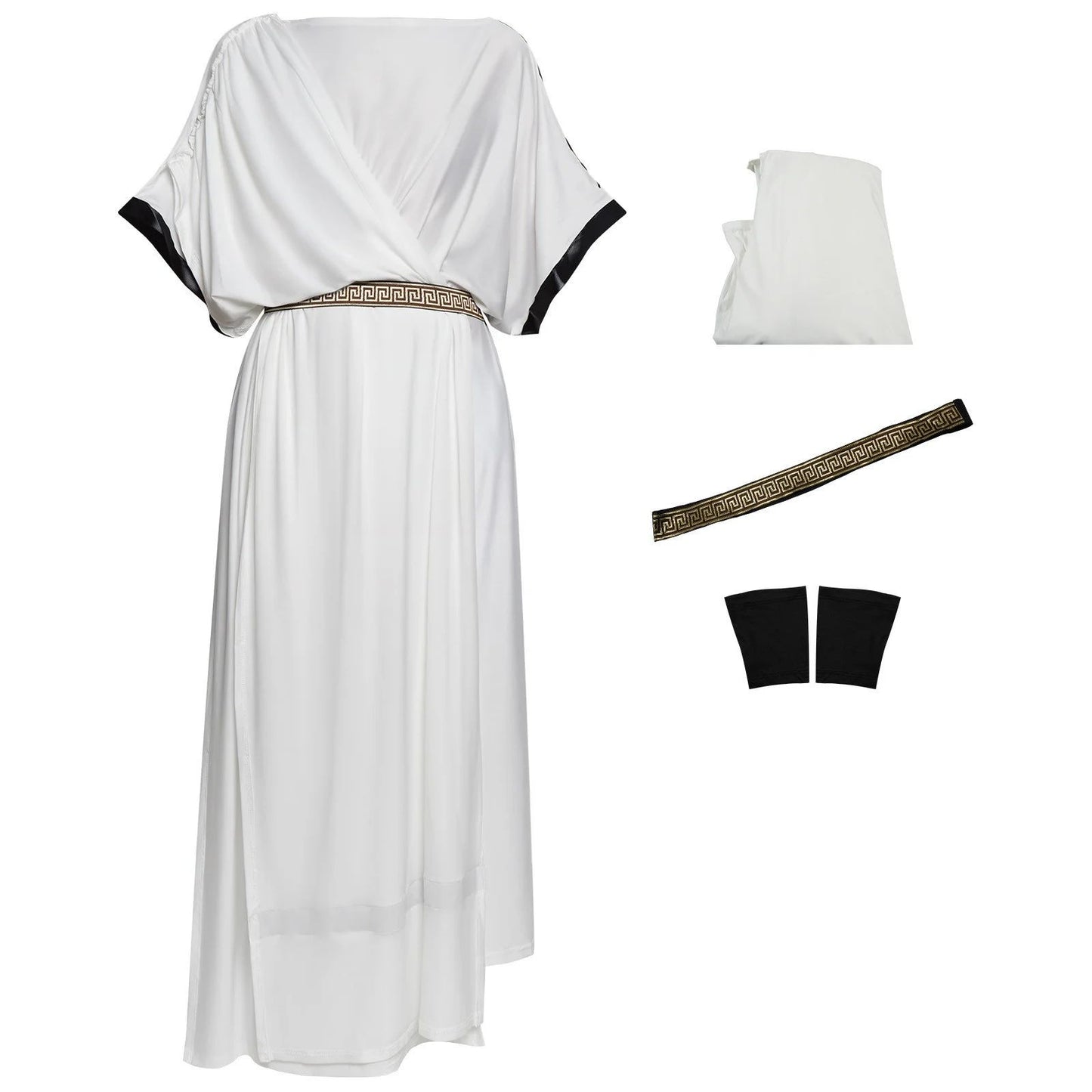 Adults Halloween Cosplay Costume White Greek Toga Robe For Men Medieval Costume Roman Solider Party Fancy Outfit