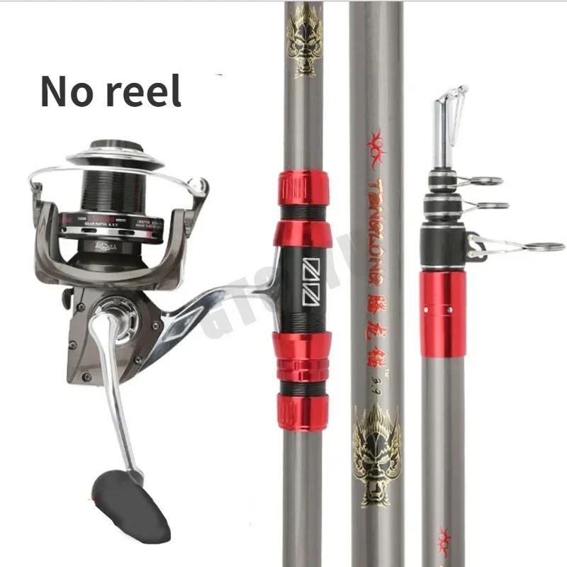 Vara de Pesca de Carbono 2,7-4,5m 100kg acima Super Dura Arremesso de Longa Distância Vara Telescópica para Pesca Marítima e Barco Varas de Pesca de Alta Qualidade