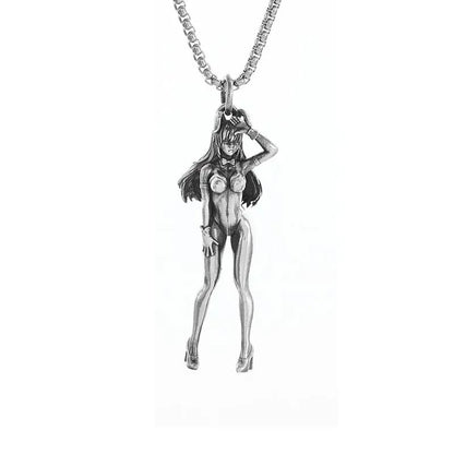 Colar Pingente Ceifador da Morte Gótico Misterioso Diabo Masculino Personalidade Punk Retro Halloween Joias da Moda