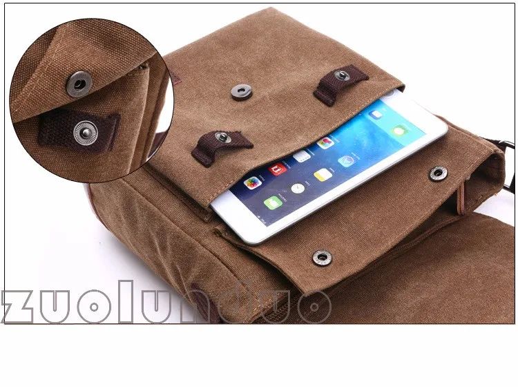 Retro Men Messenger Bags Vintage Canvas Handbags Leisure Work Travel Bag Man Business Crossbody Bags Briefcase For Male Bolsas