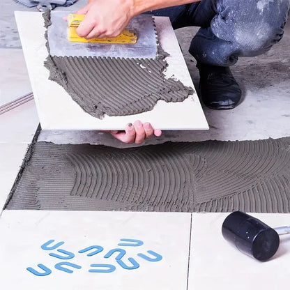 100/200 Peças Espaçadores Cerâmicos Reutilizáveis em U Clips Niveladores de Azulejos Cunhas para Fixação de Frestas de Azulejos de Chão e Parede Ferramentas de Construção
