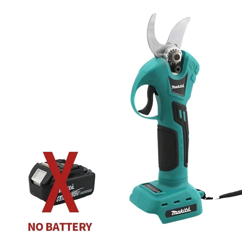 Tesoura de Poda Elétrica a Bateria Makita 18V sem Escovas 45mm Cortador de Galhos 1500W de Alta Potência para Jardim Tesoura de Poda de Árvores Bateria de Íons de Lítio
