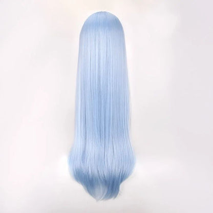 Peruca Ram Rem Cosplay de Cabelo Liso Longo para Anime Shows e Convenções Fabricante Chinês de Alta Qualidade Origem