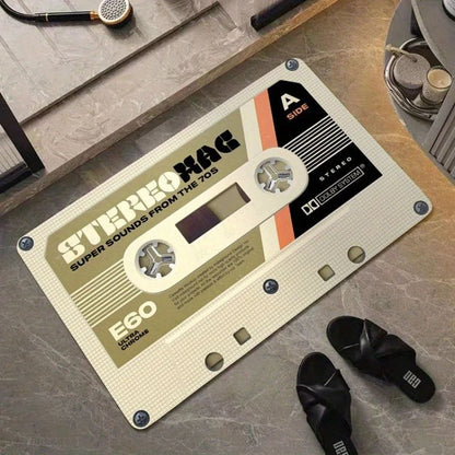 Absorbent Diatom Mud Bathroom Non-slip Foot Pad Retro Tape Pattern Mat Anti-fouling Dirty Floor Carpet For Room Bedroom Doorway