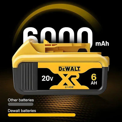 Bateria 100% Genuína Dewalt 20V, Bateria de Íon de Lítio Recarregável 2AH 5AH 6AH, Bateria de Substituição para Ferramenta Elétrica Dewalt DCB200