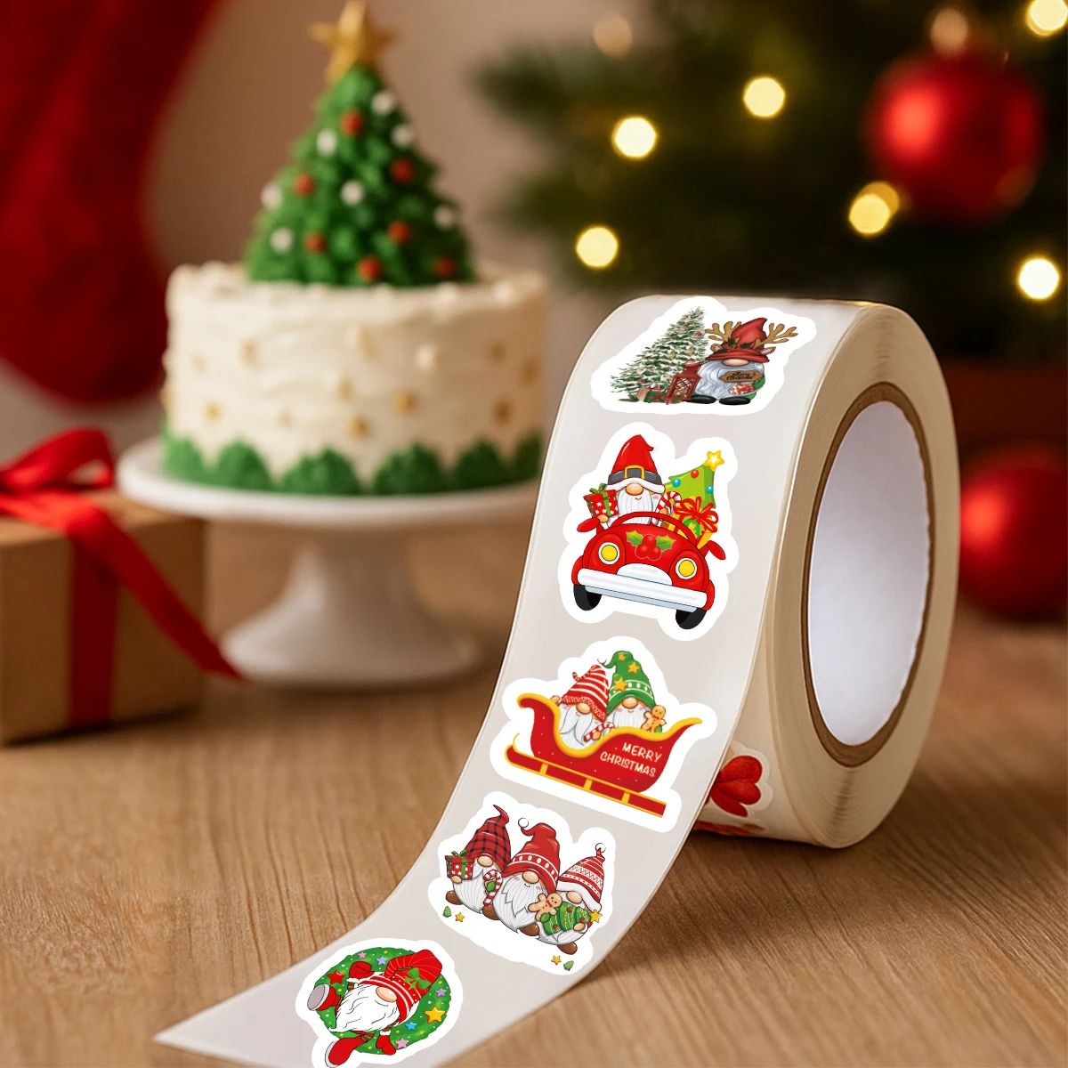 500pcs Christmas Stickers Merry Christmas Party Decoration 2025 Xmas Santa Claus Stickers Navidad Natal New Year Gift 2026