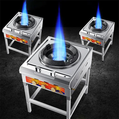Household Fierce gas Stove Commercial Hotel Restaurant Gas Cooker High Pressure Liquefied Gas Cooktop with Flameout Protection