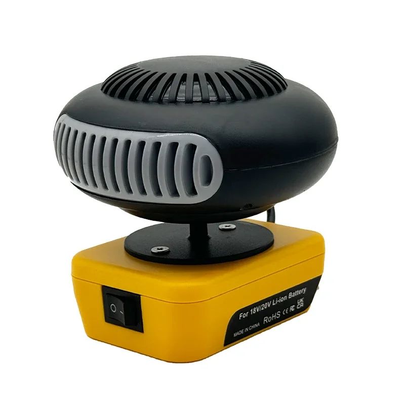 Portable Li-ion Battery Power Air Heater Blower Fan Heater Hot&Cold Wind Dual Mode for Makita for Bosch for DeWalt for Milwaukee