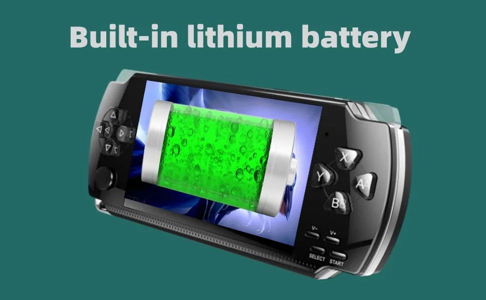 HLF Retro Video Game Console Screen Built-in 2000 Games Handheld Game Console Multiple Emulators Mini Portable Game Device MP3 MP4 Music TV Output E-Bbook Children/Men/Festivals