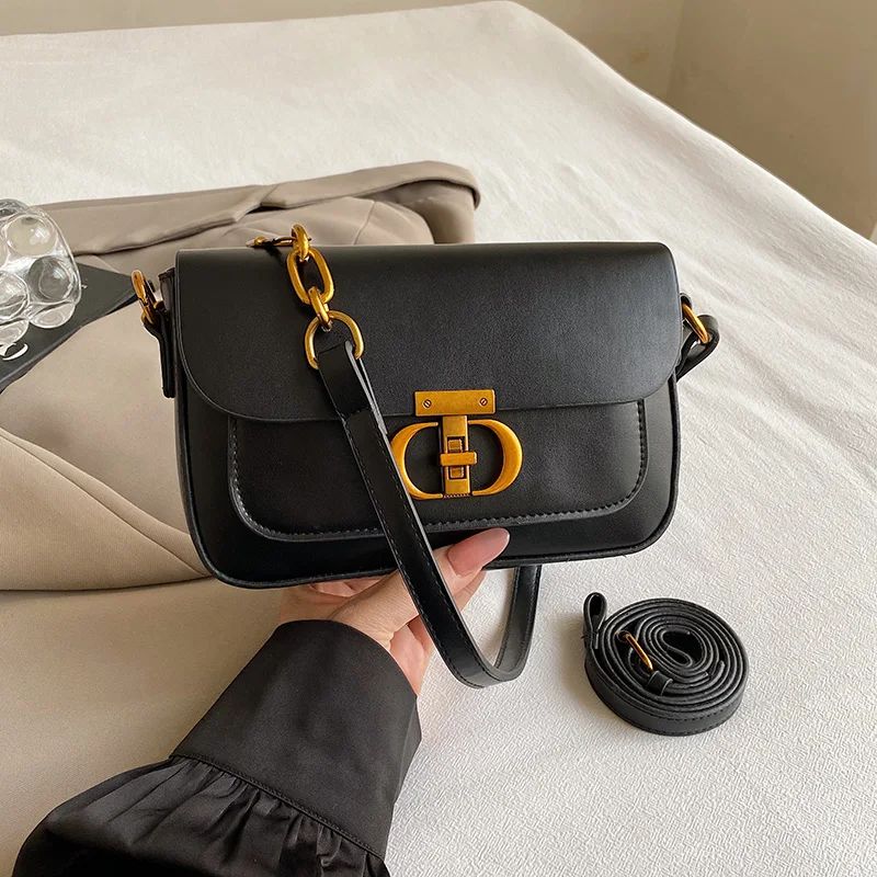 Elegant Leather Women's Satchel - Small Square Shoulder Bag, Fashion Crossbody & Underarm Handbag