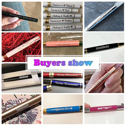 100 Pcs Light - Metal Capacitive Universal Touch Screen Stylus Ballpoint Pen Free Custom Logo Writing Stationery Office Gifts