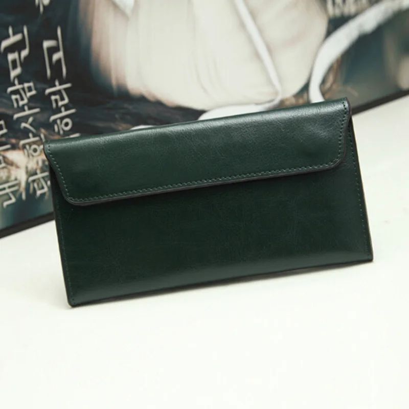 Slim Genuine Leather Women Wallet Female Long Clutch Bag Luxury Design Wallets and Purses Ladies Card Holder Vallet Sac A Main