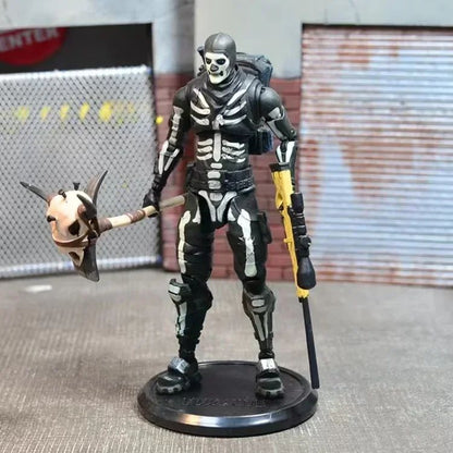 Fortnite Raptor Black Knight Skull Trooper Boneco de Ação Premium Modelo de Figuras de Jogo Modelos Decoração de Quarto Boneca Brinquedos Presente para Crianças