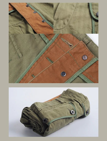 Red Tornado P-44 Monkey Pants Men's Military Style HBT Cargo Trousers Army Green