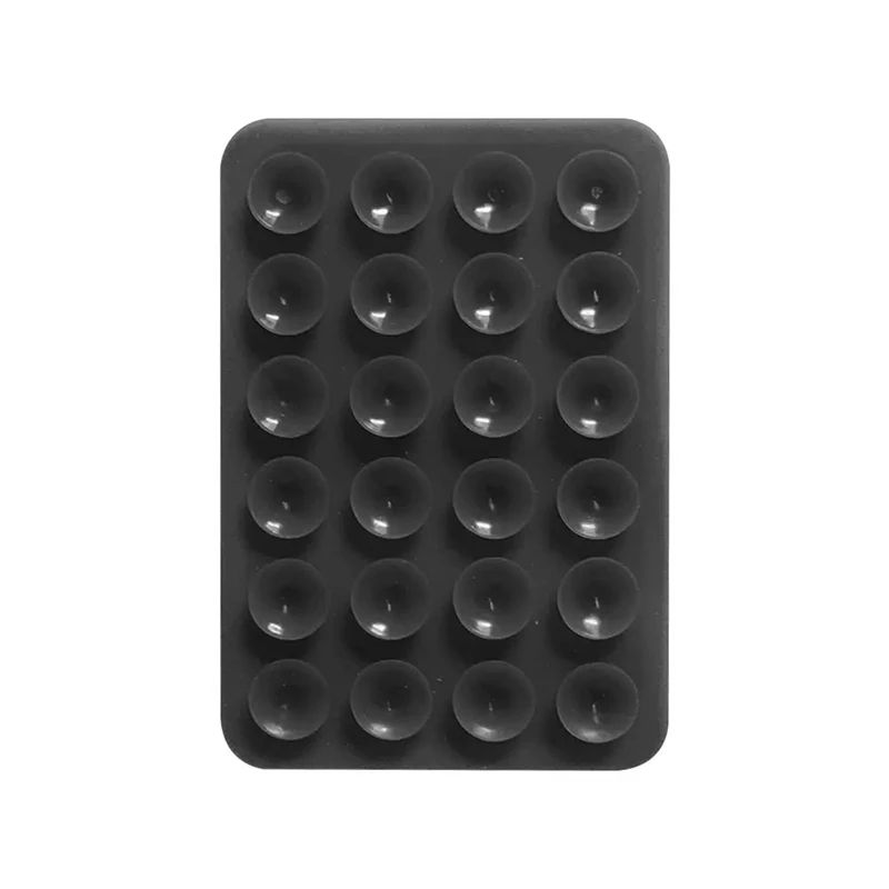 Tapete de Silicone com Sucção para Celular, Suporte de Parede Multifuncional com Ventosa, Quadrado Antiderrapante, Suporte de Celular de Lado Único, Adesivo Traseiro