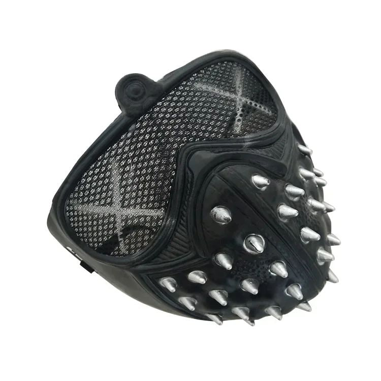 ComicsDog Mask Halloween Masks Punk Rivet Cyborg Mask Party Cosplay Masks Anime Horror Masque Half Face Steampunk Demon Cosplay