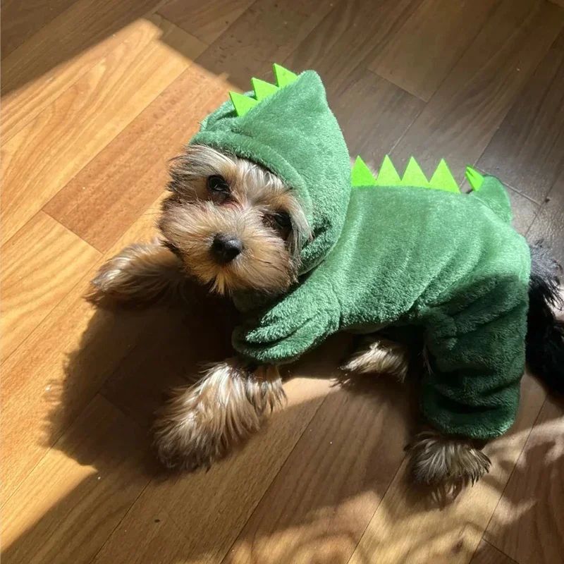 Fantasia de Cosplay de Coral Fleece para Pet Roupas para Cães Pequenos Filhotes Gatos Fantasia de Chihuahua Yorkshire Casaco