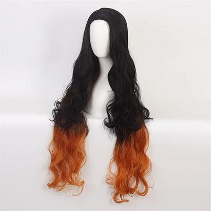 Anime Demon Moordenaar Kimetsu No Yaiba Tanjiro Kamado Cosplay Synthetic Wigs Korte Kastanjebruine Hittebestendige Haarpruiken