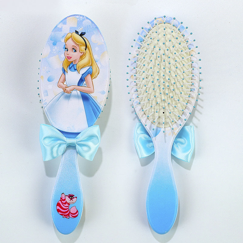 Pentes com almofada de ar tema Princesa Disney Pequena Sereia Ariel Princesa Elsa Anna Pente de massagem capilar fofo para crianças Presentes para meninas