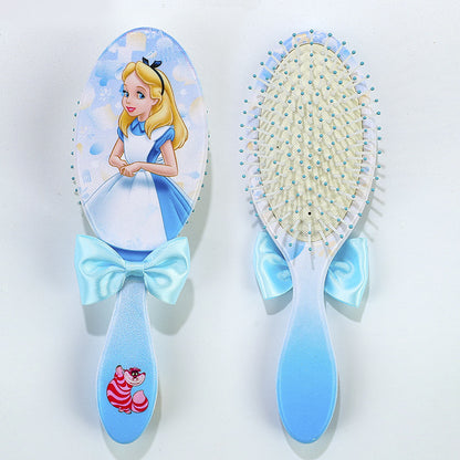Pentes com almofada de ar tema Princesa Disney Pequena Sereia Ariel Princesa Elsa Anna Pente de massagem capilar fofo para crianças Presentes para meninas