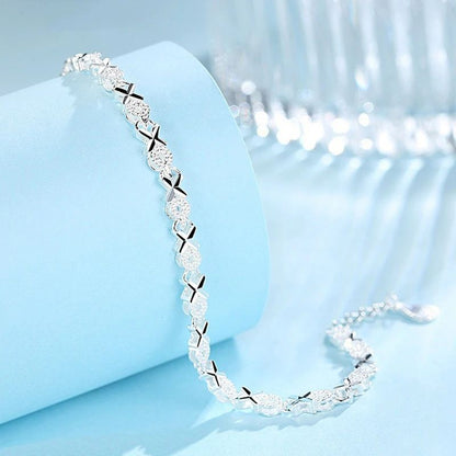 Pulseira de Prata Esterlina 925 Moda Múltiplos Estilos Corrente Para Mulheres Moda Luxo Pulseira Charme Presente de Joia de Casamento