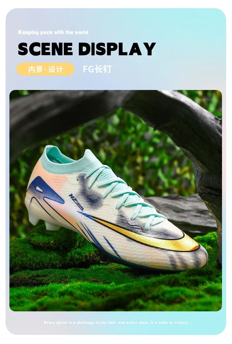 New Men Society Soccer Shoes Cleats Studded Indoor Football Field Boots Professional Training Football Shoes High Quality Match