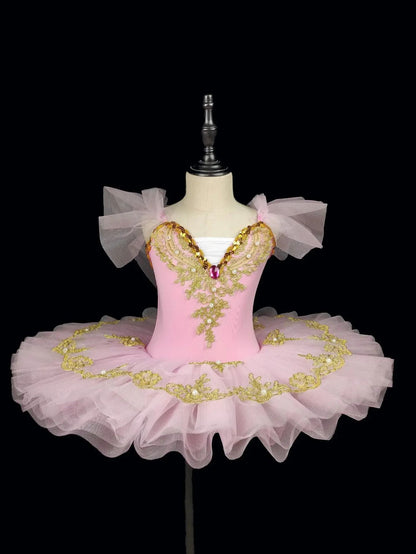 Summer Girl Dress Ballet Elegant Vestidos Kids Dance Costume Robe Fille Stage Children Outfit Baby Clothing Tutu Girls Dresses