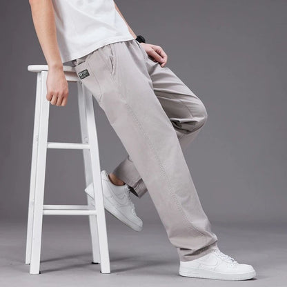 Calça Masculina Casual Plus Size 6GG Algodão Folgada Comprida Calça Esporte Elástico Cordão Moletom Masculina Calça Jogger Masculina Outono