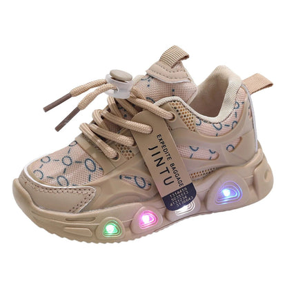LED Baby Luminous Shoes LED Light Up Shoes For Girls Toddler Walking Shoes Girls Kids Children Baby Casual Sneaker for Boy Kid