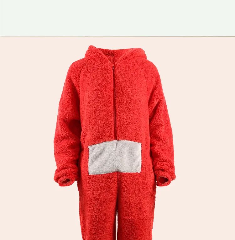 Adorable Baby Antenna Winter Pajamas Adult Children Boys Girls Cartoon Home Clothes Overalls Sleepwear for Teenage Girls