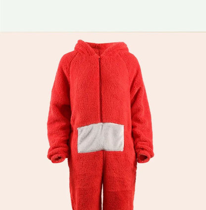 Adorable Baby Antenna Winter Pajamas Adult Children Boys Girls Cartoon Home Clothes Overalls Sleepwear for Teenage Girls