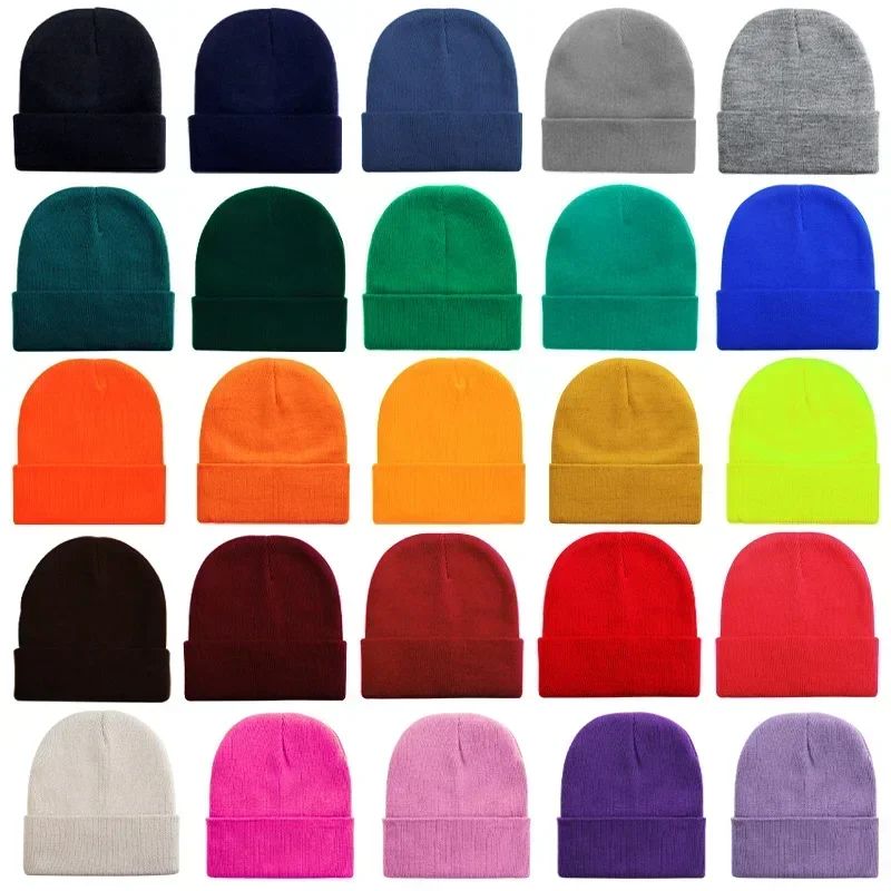 Demone Hunter Kids Knitted Hat Cute Anime Print Girl Beanie Cap Headgear Outdoor Street Warm Knit Cap Y2K Kawaii Game Party Gift