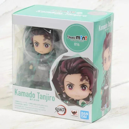 Em estoque Bandai Figuarts 100% original mini Demon Slayer Shinobu Kocho & Kamado Tanjirou Uzui Tengen Nezuko Anime Figure Toys WY