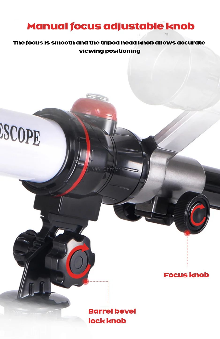 Telescópio Astronômico Profissional Monocular Potente HD Portátil para Observação da Lua, Espaço e Planetas - Presente para Crianças