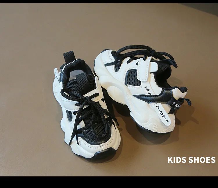 Girl Child Sport Shoe 2024 Spring Mesh Breathable Toddlers School Running Sneakers Fashion Non-slip Kids Boys Basketball Shoes