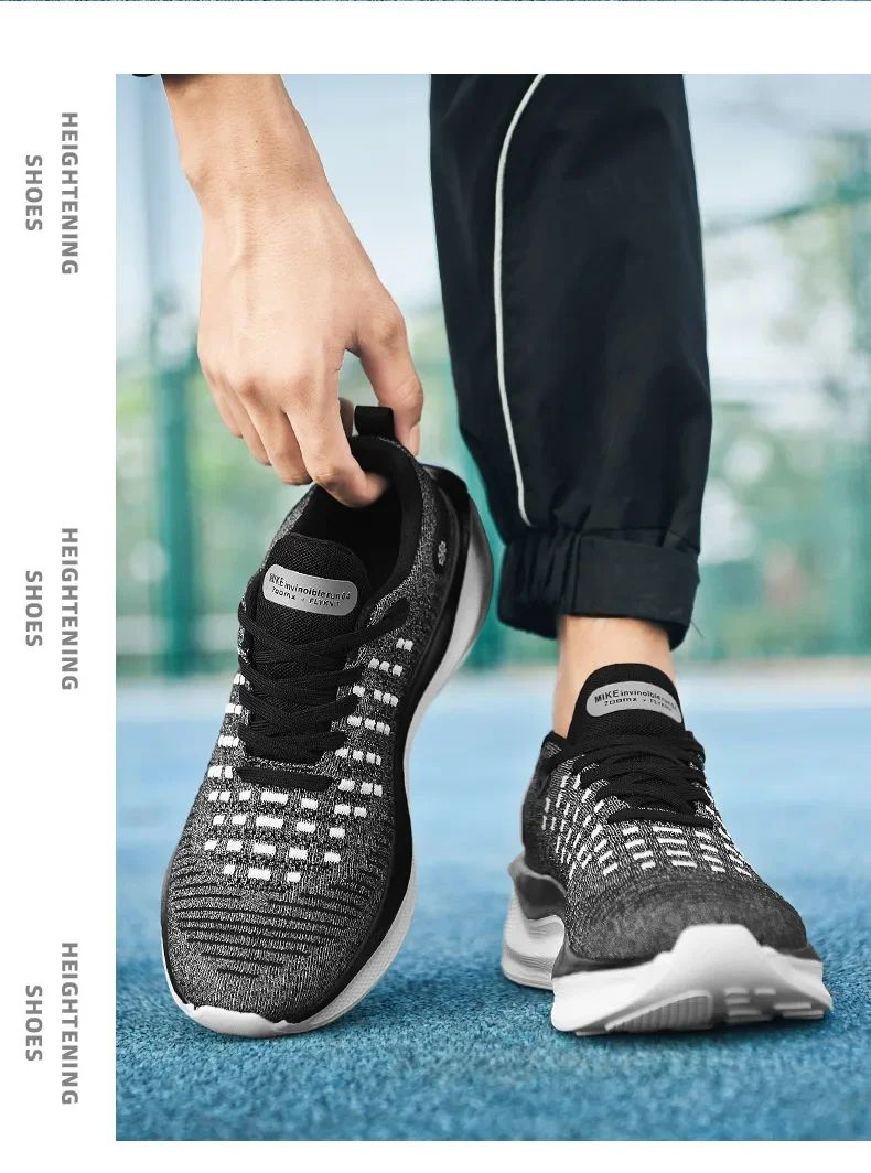 Tênis Feminino Mesh Conforto Tênis Esportivo Masculino 2024 Corrida Placa de Carbono Amortecimento Treino Esportivo Calçado de Corrida Unissex