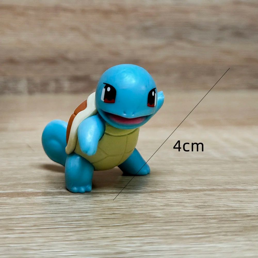 Pokémon Action Figure Brinquedos Pikachu Charmander Squirtle Bulbasaur Bonecos Pequenos Presente Infantil