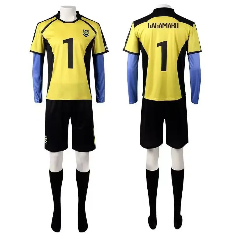 Anime Cosplay Costume Ness Kaiser Isagi Nagi Reo Itoshi Sae Shidou Ryuusei Cosplay Jersey With Shorts Uniform Clothes