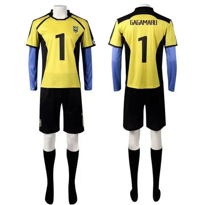 Anime Cosplay Costume Ness Kaiser Isagi Nagi Reo Itoshi Sae Shidou Ryuusei Cosplay Jersey With Shorts Uniform Clothes
