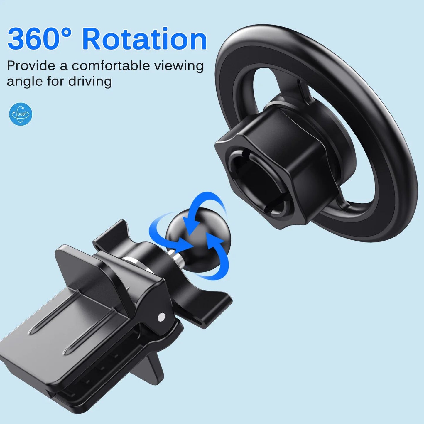 Magnetic Car Phone Holder Stand Magnet Car Mount Support GPS Mobile Bracket in Car For Macsafe iPhone 14 13 12 11 Samsung Xiaomi