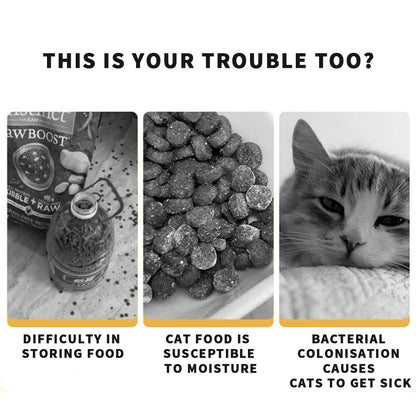 Tambor de armazenamento de ração para animais de estimação Tambor grande de armazenamento de alimentos Selado à prova de umidade Tambor de ração para gatos Armazenamento de ração para gatos Ração para cães Tigela para gatos