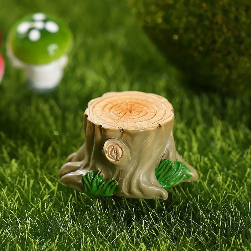 1SET Doll House Miniature Bench Stools White Chair Cute Fairy Garden Gnome Moss Terrarium Bonsai DIY Craft Home Decoration