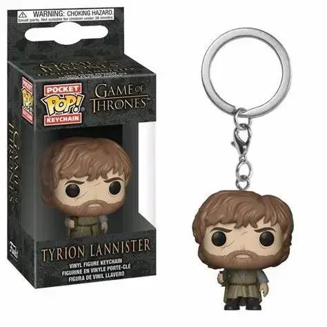 FUNKO pop Filme TV Jogo de Jon Snow Daenerys Davos Ghost Night King Thrones Tylion Drogon Chaveiro Figura Modelo Brinquedos Colecionáveis